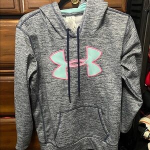 Under Armour Heathered Blue Hoodie